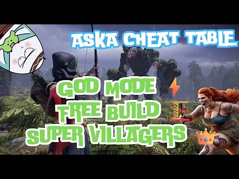 🌌 ASKA Cheat Engine Table 🛠️ God Mode, Free Build & Super Villagers 👑💧