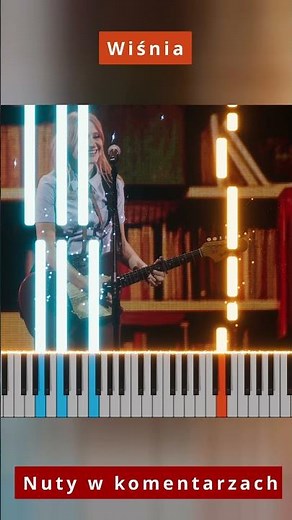 Kaśka Sochacka - Wiśnia 🎹 Piano Tutorial 🔥 Nuty #shorts