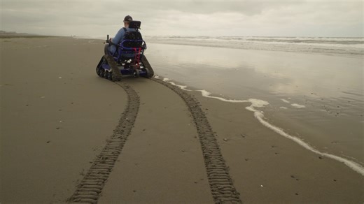 A walk on the beach in Westport just got easier for mobility challenged people