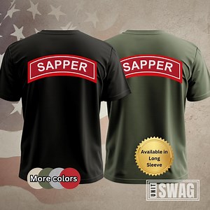 Sapper Tab, T-shirt, Sapper, Engineer, Combat Engineer, Engineer Regiment, SLTW, US Army, Veteran, Military, Custom, Gift, Shirt, Tshirt - Etsy