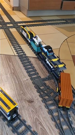 LEGO Trains 60337 & 60336 Collision: Passenger vs Freight on a Junction Layout