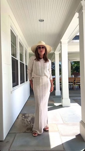 Kathleen Ashmore on Instagram: "🙌Amazon crochet coverup set that I’ve had for 3 years and is still good as new. Comment “links” for my look 😘"