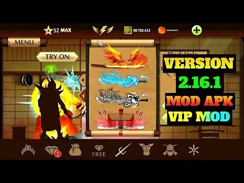 Shadow Fight 2 VIP+MEGA+GOD MOD(Max Level 52/All Weapons Unlocked)SF2 Hack Download