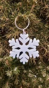 Snowflake Keychains - Etsy