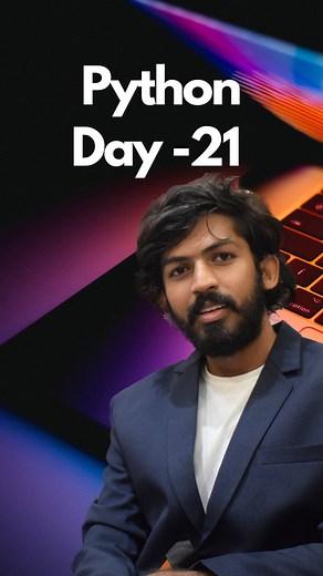 Dodagatta Nihar on Instagram: "Python Day-21❤️‍ . . . . #python #telugumemes #learningisfun #learnpython #coder #programming #codinglife #development #pythoncode #learntocode #learnintelugu #teachingintelugu #30daysofcode"