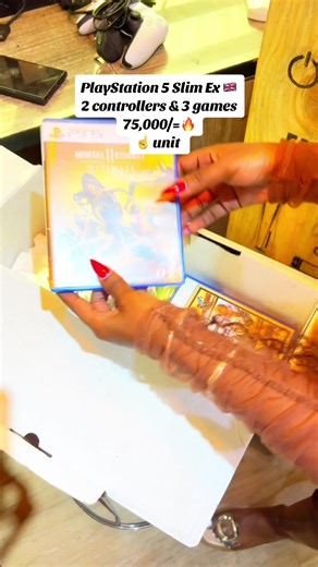 PlayStation 5 Slim with 2 Controllers and 3 Games for Sale