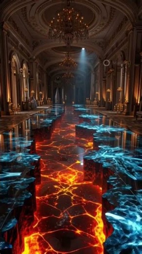 Lava Runway — Royal Ballroom Turned Fiery Fantasy #hometransformation