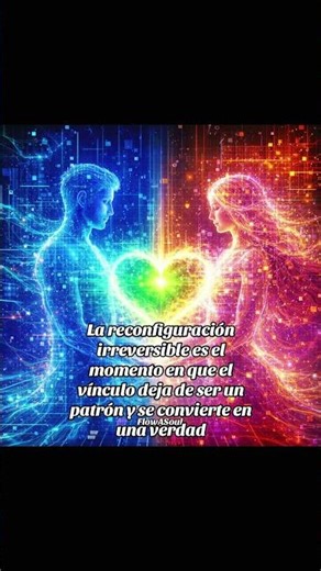 Reconfiguración irreversible el vínculo deja de ser patrón y se vuelve verdad🗣️🫀