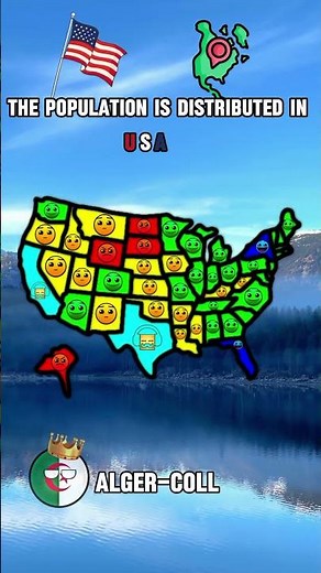 Population distribution of America🇺🇲🇺🇲