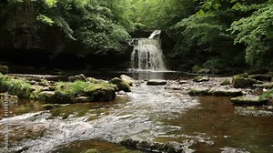 Waterfall, Wensleydale, Yorkshire Dales, England