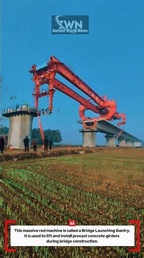 Bridge Built Using Giant Gantry Launching Machine! #innovation
