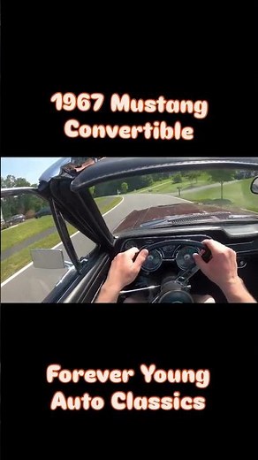 1967 Mustang Convertible POV driving - hear the sound on the original 289 V8 #classiccar