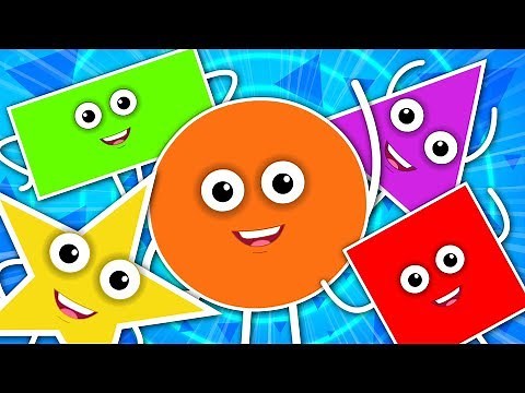 Five Little Shapes | The Shapes Song For Kids | Learn Shapes | Nursery Rhymes