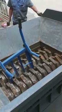 Double Shaft Shredder Machine Shows Incredible Power! 🔥💥 #Shorts