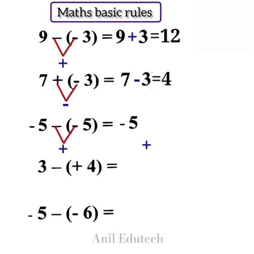 Maths Sign Rules Made Easy 🤯 #shorts #maths #integers #mathstricks #aptitude #ssc #banking #rrb #sub