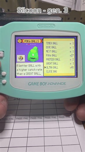 Silcoon Caught on Pokémon Emerald 💚#pokemon #pokemonemerald #gameboyadvance