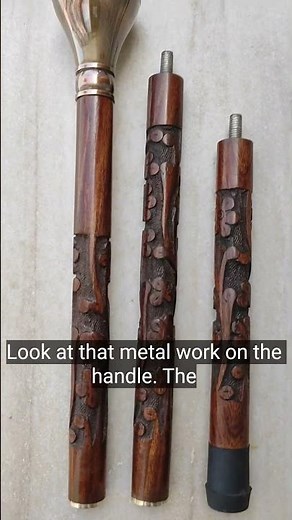 Handcrafted Walking Stick Cane | Antique Style Detachable Wooden Cane