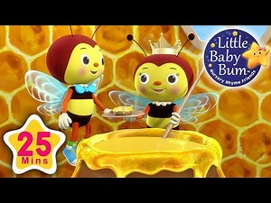 Little Bee Song | Plus Lots More Nursery Rhymes | 25 Minutes Compilation from LittleBabyBum! - Videos For Kids
