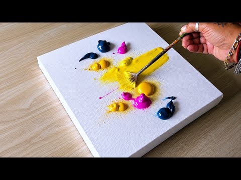 Easy Acrylic Painting For Beginners / Landscape Painting Technique