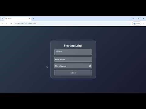 Floating form label