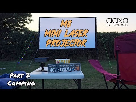 Part 2 of reviewing the @AAXAtech M8 Portable Projector - Camping edition 