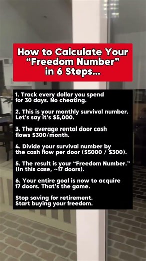 Calculate Your "Freedom Number" 💸📈