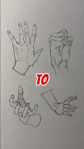 how to draw hand for intermediate || easy tip
