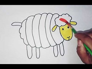 How to Draw and Color a Sheep | Drawing and Coloring Step by step Drawing # sheep