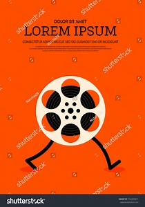 Movie Film Modern Retro Vintage Poster Stock Vector (Royalty Free) 754283851 | Shutterstock