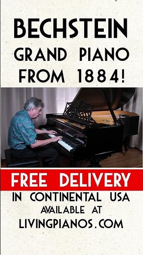 HISTORIC Bechstein Grand Piano from 1884!