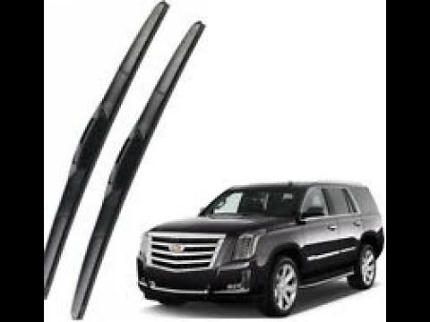 Cadillac Escalade DIY removal & install of Michelin & Rain-X windshield wiper blades