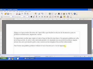 004 Primeros Pasos en Writer (1ª Parte)