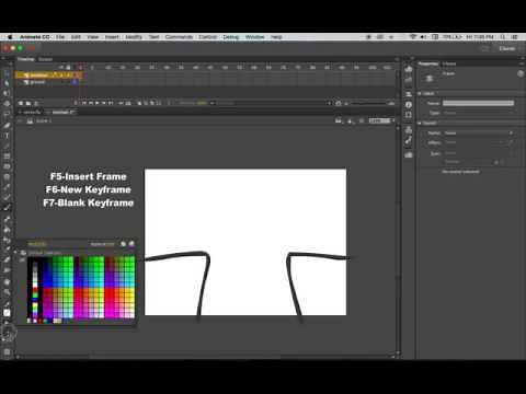 Adobe Animate Tutorial: Frame by Frame Stick Figure Animation