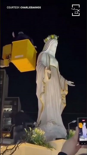 Lebanon Unveils a huge statue of Virgin Mary