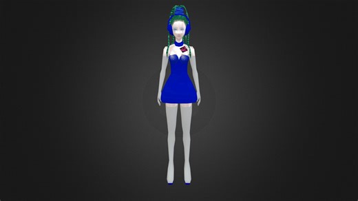 Dreamcast - Space Channel 5 - Characters - Puddi - 3D model by MakasuX