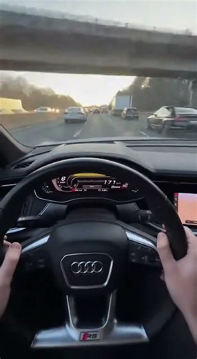 POV: Late for Work in an RS6 👔💨 | Monday Mood ​#AudiRS6 #RS6Avant #MondayRush