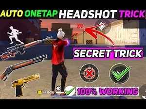 REAL AUTO ONETAP HEADSHOT TRICK 100% WORKING - GARENA FREE FIRE || #1