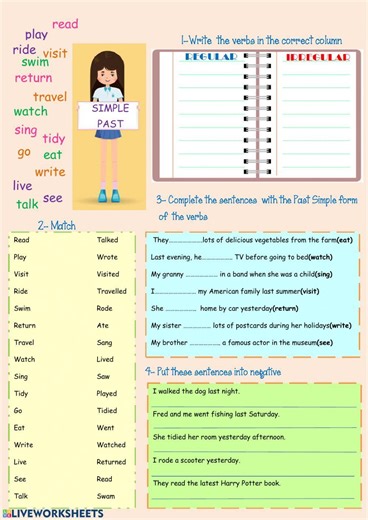 Simple Past Tense activity
