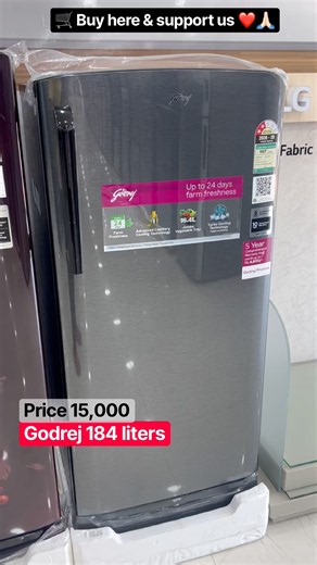 🧊✨ Godrej 184L Single Door Refrigerator | Best Budget Fridge Under ₹15,000