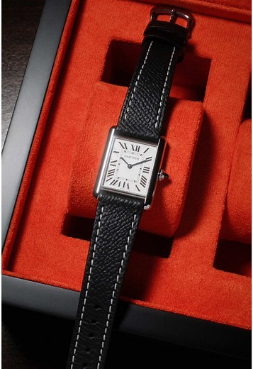 Cartier Tank Black Epsom Leather Strap Change Review