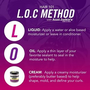 Raise your hand if you have tried the LOC Method 🙋🏾‍♀️! The LOC method works great on high porosity hair or hair that always feels dry. However, keep in mind that porosity will play a major role in whether or not this method works for you. Double tap if you have tried the LOC Method before! 👀❤️ #naturalhair #naturallycurly #productjunkie #auntjackies #healthyhair #healthyhaircare #allnaturalproducts #curlyhair #curlygirls #curlyhairstyles #notangles #hair #auntjackiescurlsandcoils #hairstyles
