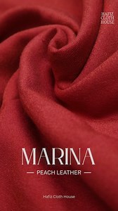 Top Quality Marina | Very comforty | premium Quality thread. Wrap yourself in the warmth of our Marina Peach Leather Fabric this winter. With its luxurious feel and superior craftsmanship, it's the perfect choice for those who appreciate the finer things in life. How do you plan to style it? 🧵🌸 link : https://hafizclothhouse.online/collections/plain-peach-leather #winter25 #MarinaFabric #ElevateYourStyle | Hafiz Cloth House