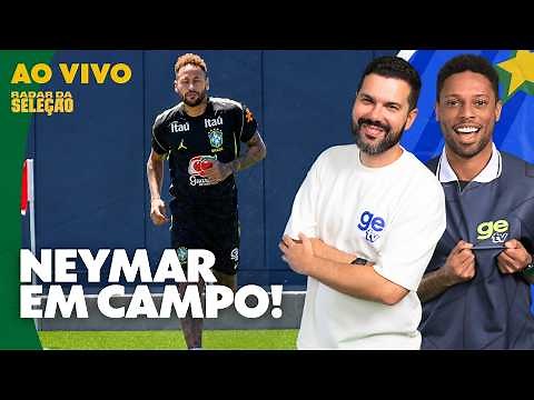 LIVE! NEYMAR TRAINS FOR THE 1ST TIME! PREPARING FOR BRAZIL VS. HAITI | National Team Radar | ge tv