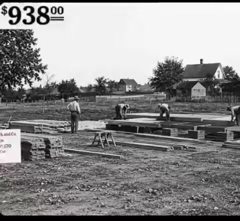 From 1908-1940, Sears sold over 70,000 mail-order homes for around $938, shipped by rail for easy assembly by owners or local builders. 🏠 $938 in 1910 is equivalent in purchasing power to approximately $32,604 today.This is what inflation looks like over time.