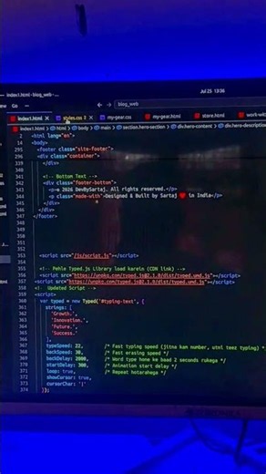 Build the new blog site home_page 🔥🚀#shorts #coding #webdevelopment