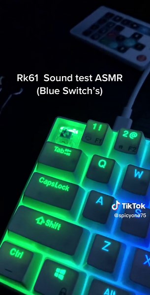RK61 Blue Switch ASMR Sound Test