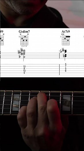 Diminished Scale And Chord Workout For Guitar #jazzguitar #guitarscales #guitarchords