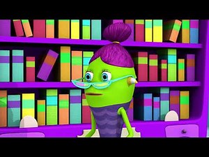 Big Burp Monster at the Library | Monster Math Squad | Cartoons for Kids | WildBrain Wonder