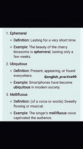 10 advanced vocabulary words with definition and examples @english_practice99 @englishpracticelive #english #ielts #vocabulary #world #instagram #englishquotes #englishlearningcenter #eng #englishworld #vocabulary #vocab #love #lifequotes #listening #sentence #study #synonyms #slang #snapchat #school #india #indian #eurotrip #europe #reelsinstagram #reelsvideo #viralreels #trending #tiktok | English_practice99