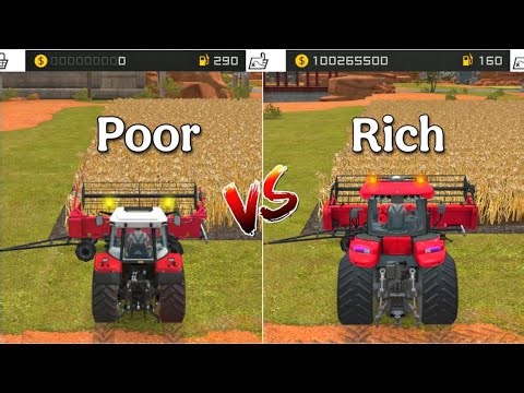 25000 Vs 1050000 Money in Fs18 | Farming Simulator 18 Multiplayer : Harvest Wheat | #fs18